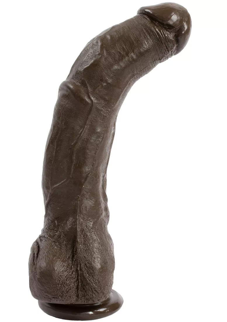 Black Porn Star Realistic Dildos - Black Thunder 12 Inch Realistic Cock - Sex Toys | Passion Shop