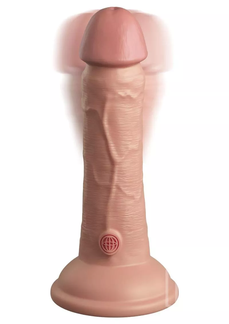 6 Inch Vibrating Silicone Dual Density Cock - King Cock